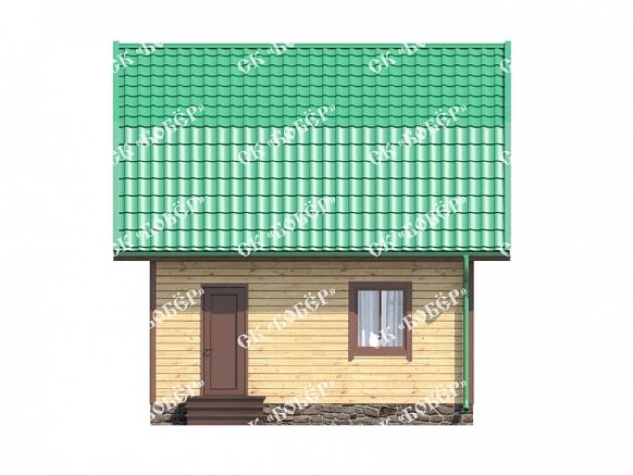 Дачный дом из бруса 6х6. фото