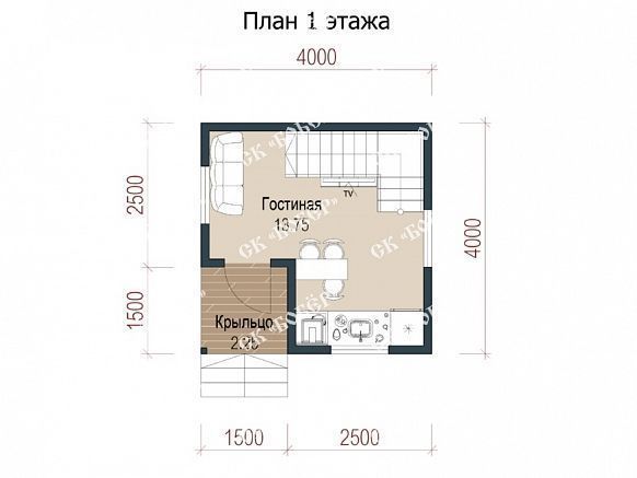 Дом из бруса 4х4. фото