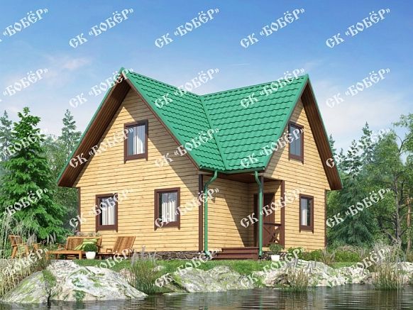Дом из бруса 8х7.5