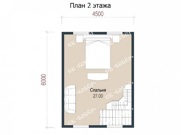 Дачный дом из бруса 6х6. фото
