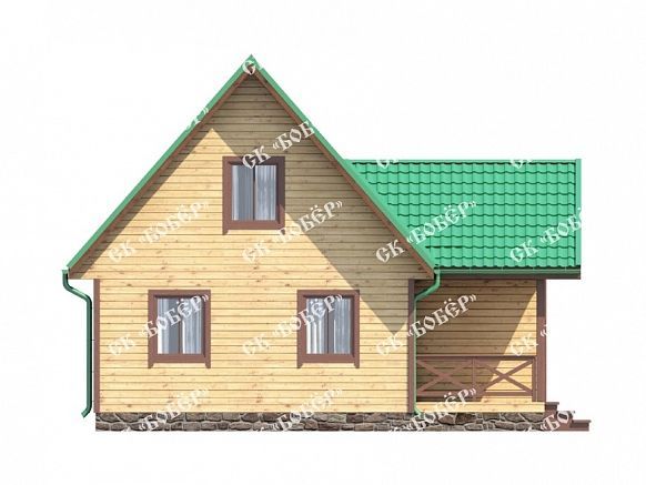 Дом из бруса 8.5х9. фото