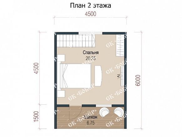 Маленький дом из бруса 6х6. фото