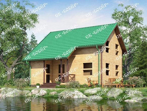 Сруб из бруса 7.5х8