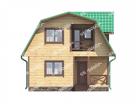 Дом из профилированного бруса 7х8. фото