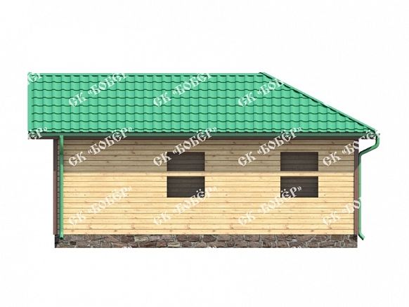 Одноэтажный сруб 6х8. фото