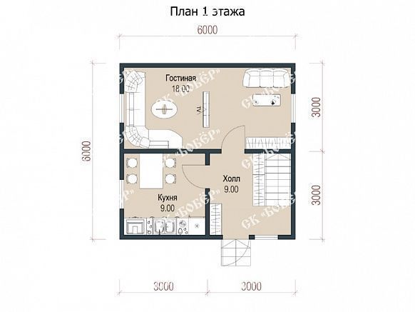 Дом из бруса 6х6. фото