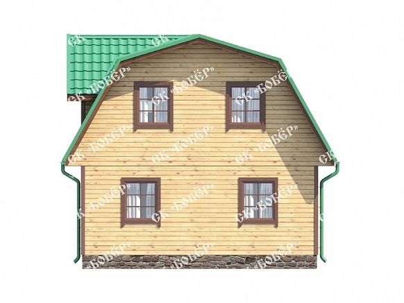 Дом из профилированного бруса 7х8. фото