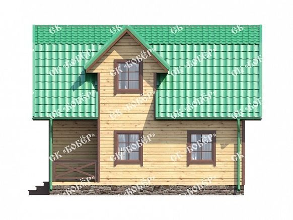 Дом из профилированного бруса 7х8. фото